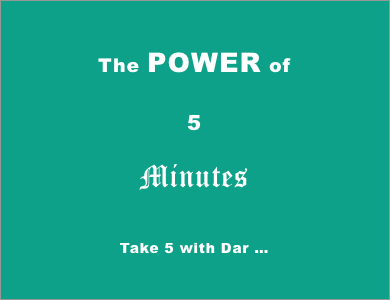 New Perspectives: Take 5 with Dar coming to a close – The Miracle of Love