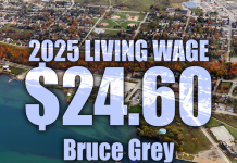 Living Wage needed keeps going up – now $24.60 in Bruce Grey