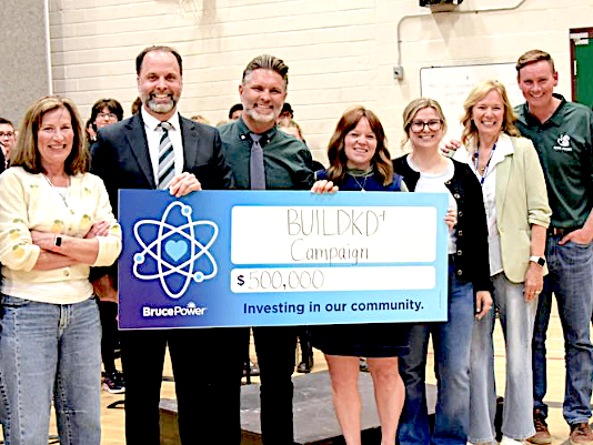 Bruce Power donates to BUILDKD+ Campaign for new Kincardine District Senior School