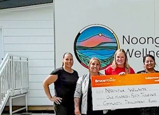 Bruce Power supplier partners donate in support of Noongwa Wellness